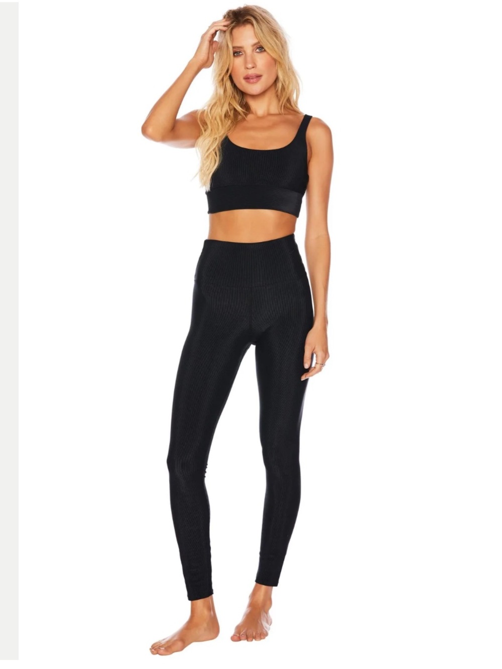 Beach Riot NWT Ayla Legging Black Sparkles Size Small
